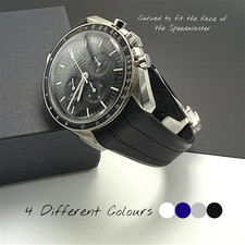 Omega Speedmaster Moonwatch Moonswatch cinturino in gomma chiusura deployante