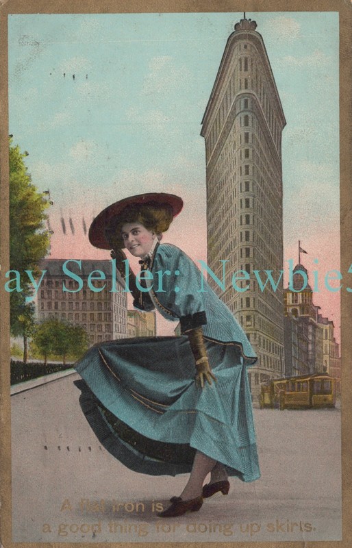 New York City NYC - BEAUTY AT FLATIRON BUILDING - 23 Skidoo Postcard
