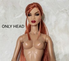 FASHION ROYALTY NADJA FIT TO PRINT REROOT ONLY HEAD NO BODY DOLLS INTEGRITY TOYS