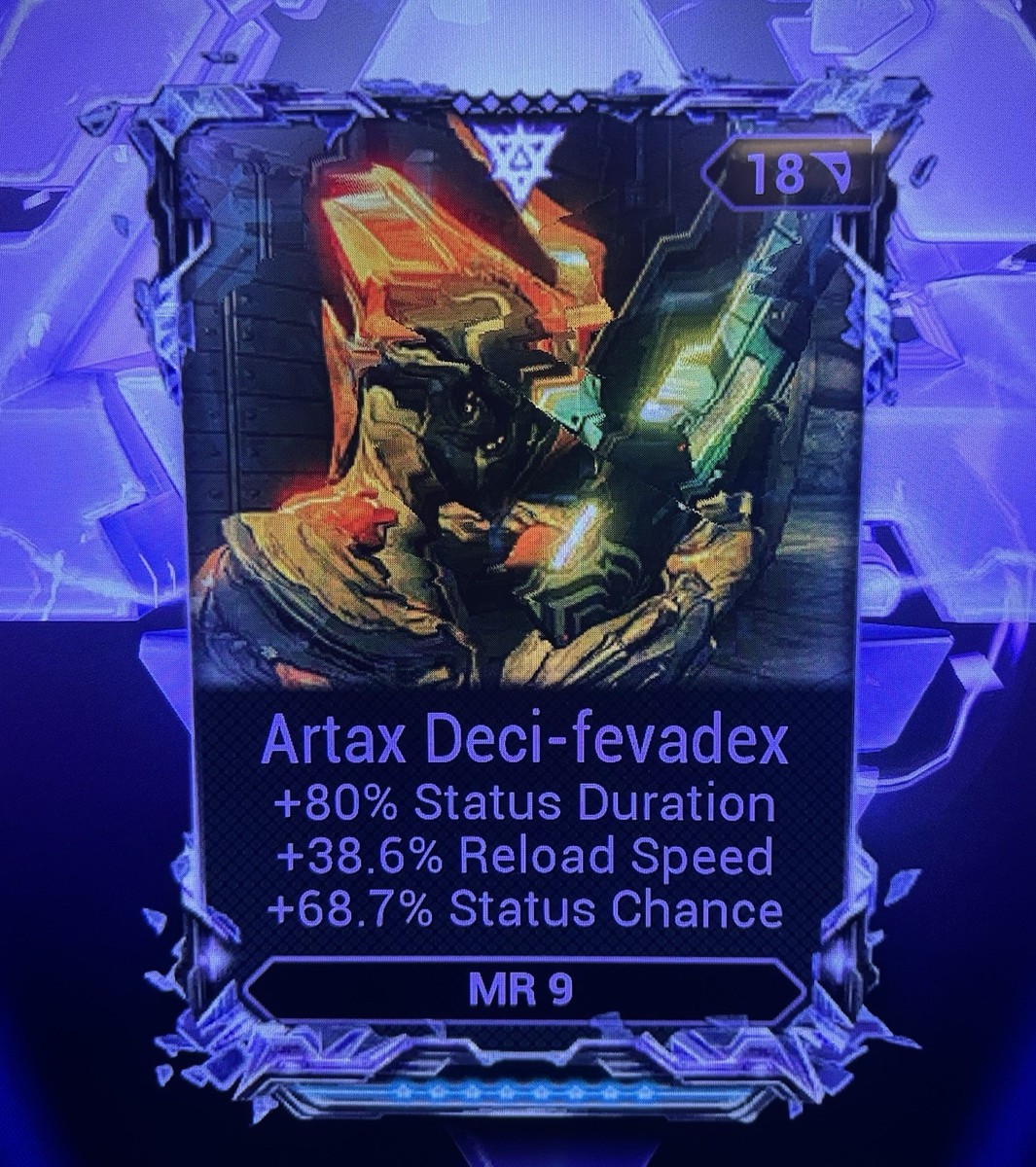 Warframe Artax Riven Mod ✶ PS5 PS4 XBOX PC ✶ In Game Item