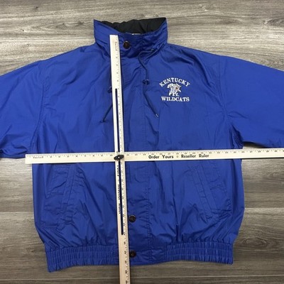 Vintage Kentucky Wildcats Jacket Mens XL Blue NCAA Basketball ANC
