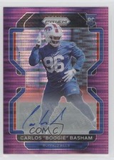 2021 Panini Prizm Rookie Purple Pulsar Carlos Basham Jr Boogie #436 Auto fm0