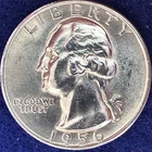 1956-D Washington Silver Quarter Ch BU++
