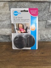 SAFEFIT  CAR SEAT BUCKLE MAGNETS - HOLDS BUCKLE, PREVENTS TWISTED STRAPS New NWT