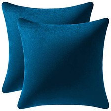 Throw Pillow Covers 2 Pack 20 x 20 Inch 20" x 20" Pack of 2 Midnight Blue