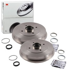 2x NK Ø 203mm BREMSTROMMELN HINTEN passend für CITROËN SAXO PEUGEOT 106 206 206+