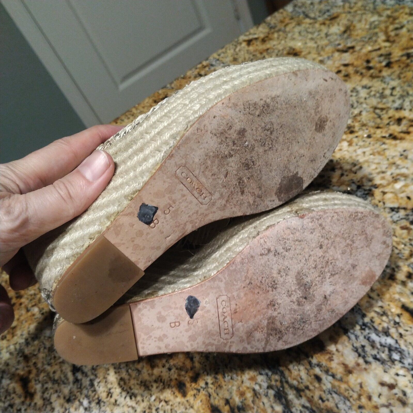 Rare Coach Maritza Python Snakeskin Bow Espadrill… - image 12