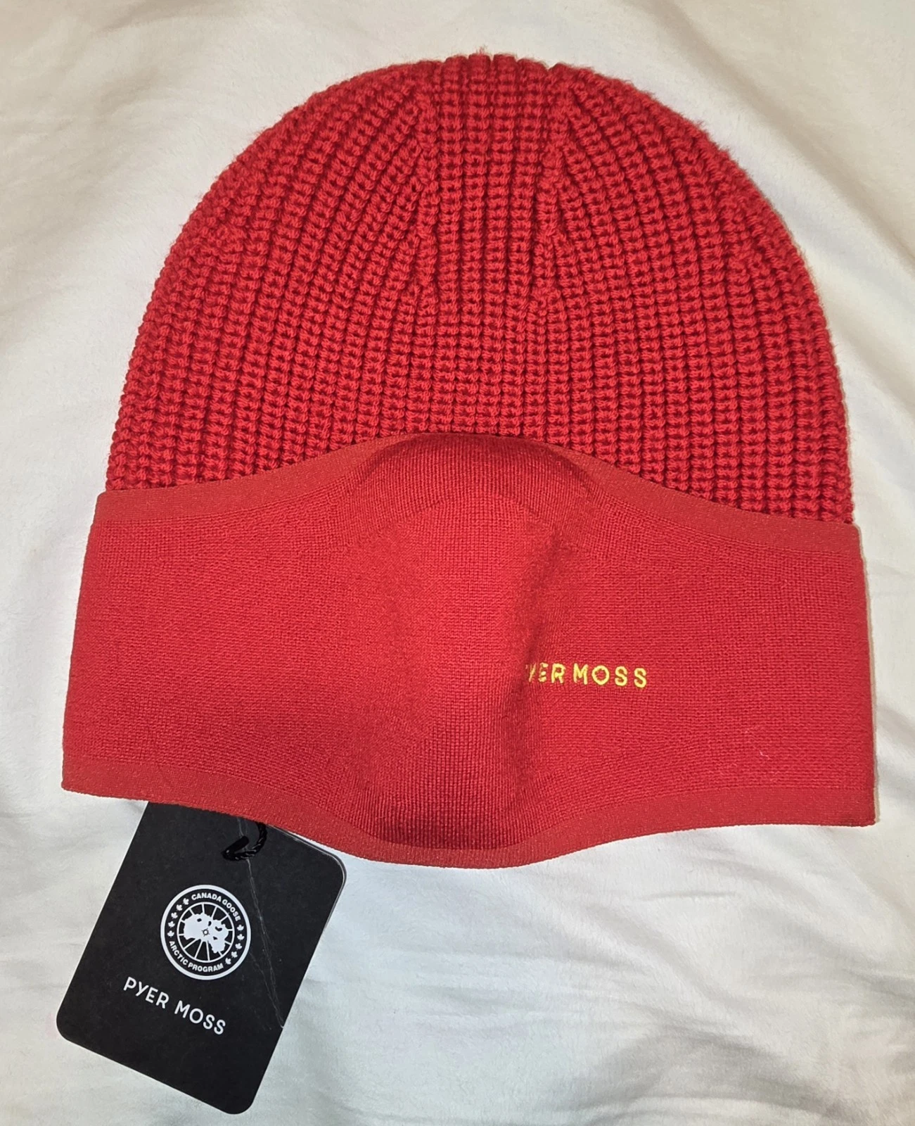 Canada Goose Pyer Moss Wool Balaclava Rouge Red