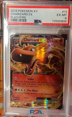 Charizard EX 11/106 Pokemon Flashfire Holo Graded PSA 6 | eBay