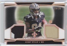 2013 Topps Prime Dual Relics Copper Rainbow 15/25 Kenny Stills #DR-KS 0b2