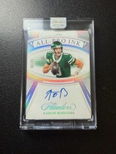 TINTA AARON RODGERS 2024 PANINI IMPECABLE #API-ARS ALL-PRO PLATEADA AUTOMÁTICA/20 CHORROS