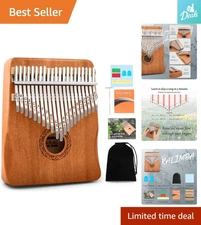 Beautifully Crafted Kalimba Thumb Piano - 17 Keys with Instruction for Beginners