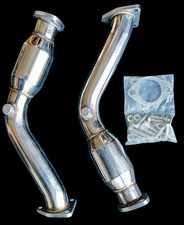 SPORT KAT EDELSTAHL AUSPUFF DOWNPIPES F&Uuml;R NISSAN 350Z Z33 3.5 03-06