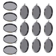 20 Pcs Jewelry Connectors Charms Cabochon Pendant Base Trays Blanks