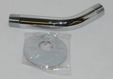 Delta RP6023 RP6025 Chrome Shower Arm and Flange 6-1/4 Inches Total