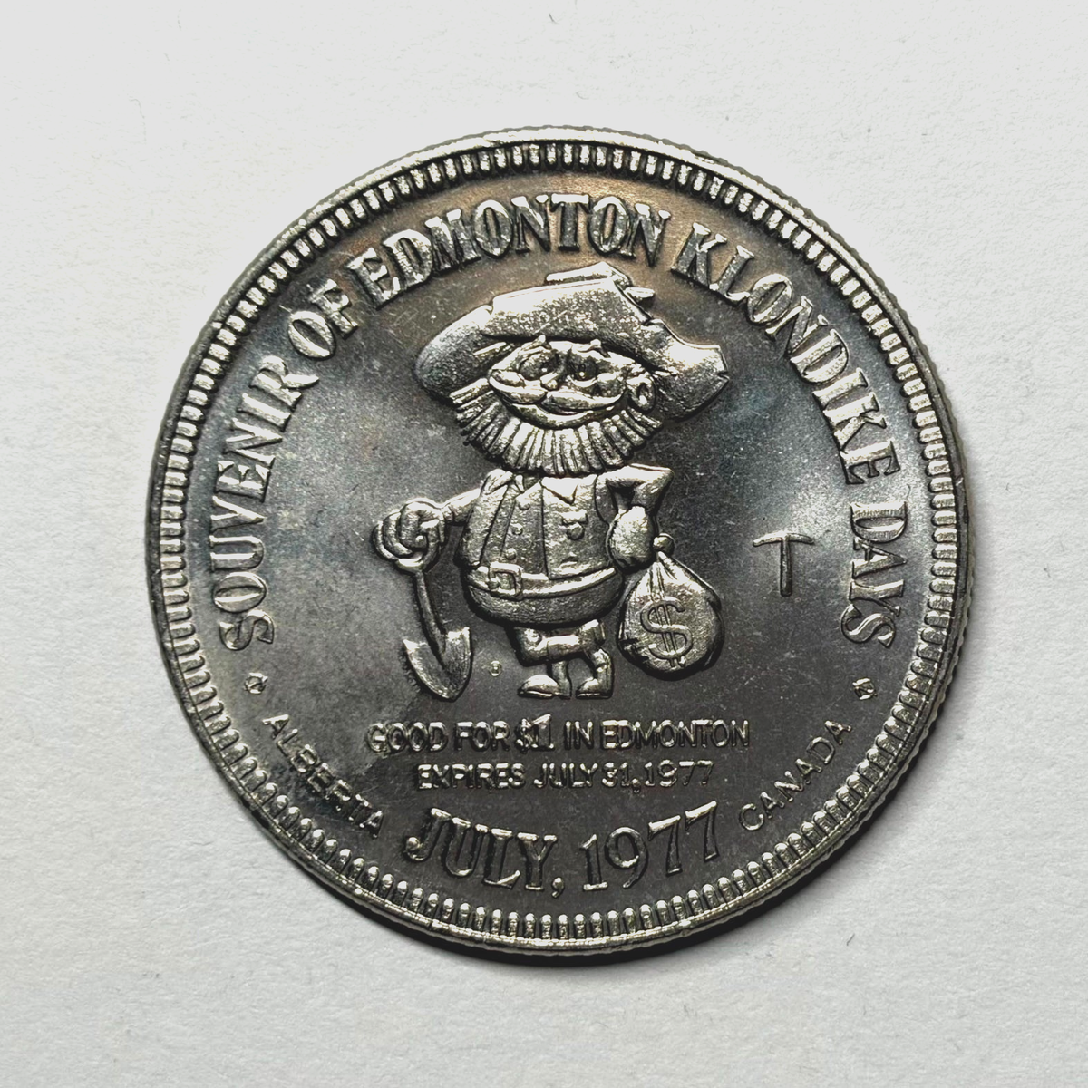 Canada Edmonton Alberta 1977 Klondike Dollar Coin Medal Token
