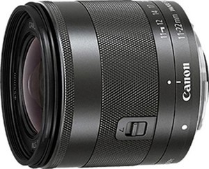 Canon EF-M 11-22mm f/4-5.6 IS STM Black Lens Photography Camera Lens