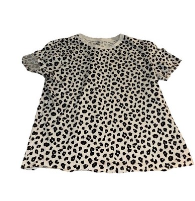 Kiabi Medium Animal Print Black & White T-Shirt
