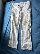 Distressed Dickies Men's Denim Carpenter /Painter Pants Size 32x30