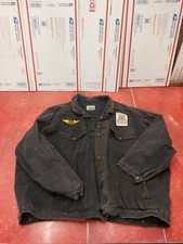 Vintage 80  s Venezia Jean Jacket Black 100 Cotton Sportswear Made In USA