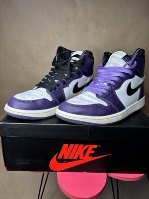 Nike Air Jordan 1 Retro High OG Court Purple Men's Size 7.5 Women's Size 9