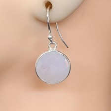 Vintage 4.80ctw Agate 925 Silver Dangle Earrings