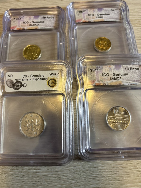 4 Coins From Around The World Macau Peru Samoa and Japan World Coins