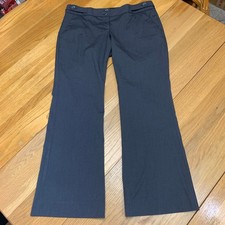 The Limited Drew Fit Charcoal Grey Dress Pants Flare Leg Career Women's Size 8