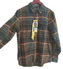 Orvis Flannel Shirt Men's Plaid Button-Up Heavyweight Size: Small LongSleeve NWT