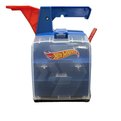 Hot Wheels Track Builder Display Launcher Carrying Case GCF92 - Holds 6 Cars