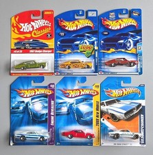 Hot Wheels Dodge Charger Lot Classics Series 67 69 Police Mopar Lot Of 6