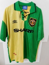 1992-94 Original Umbro Manchester United Third Shirt Vintage Jersey Size L