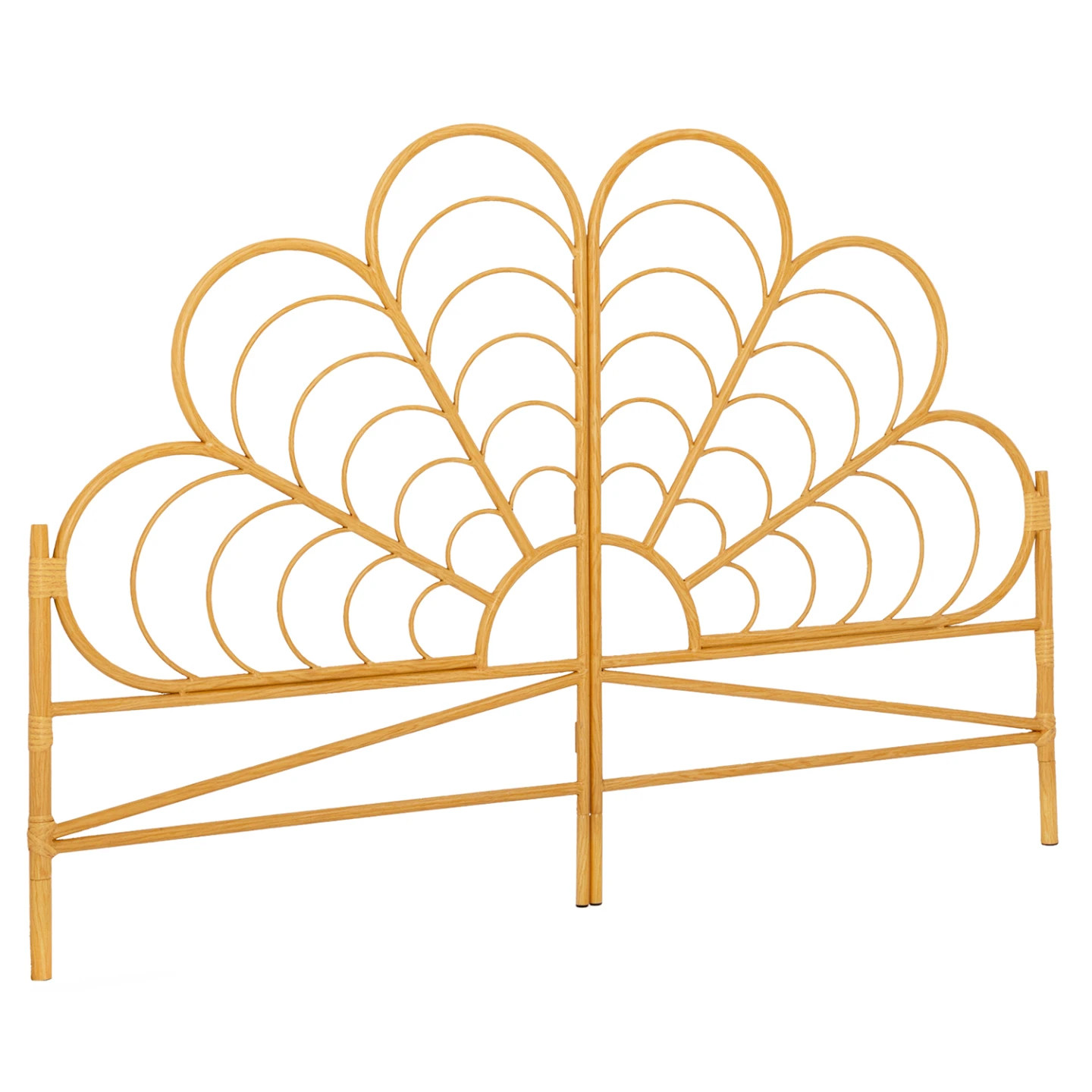 Tête de lit fleur 160 cm IVY effet rotin pour sublimer votre chambre bohème chic