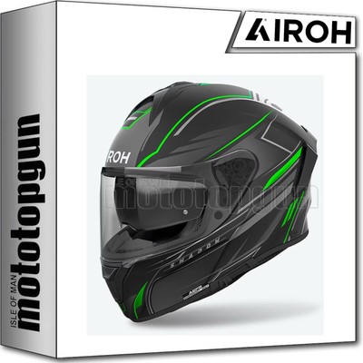 AIROH HELMET FULL FACE MOTORCYCLE SP2SH33 SPARK 2 SHADOW GREEN MATT SZ. M
