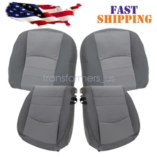 2013-2018 Fits Dodge Ram 1500 2500 3500 Driver + Passenger Cloth Seat Cover Gray