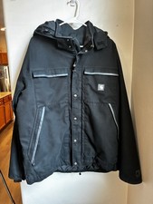 Carhartt Mens Black Hooded Lined Full Zip Jac...