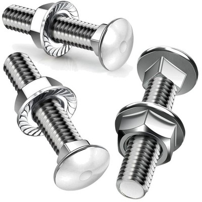 25er Set Schlossschrauben M5X30mm und Flanschmuttern - Ideal für Bau und DIY