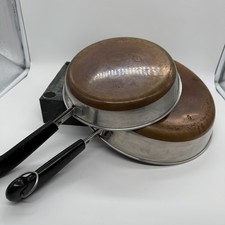 Vintage Revere Ware 12" 9 Skillet Copper Bottom Stainless Clinton Illinois