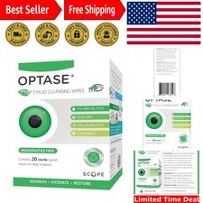 Preservative-Free TTO Eyelid Wipes   20 Convenient Tea Tree Oil Cleansing Wipes