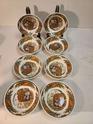 Queen s Harvest Bounty Soup Bowls Set of 8 Made in England