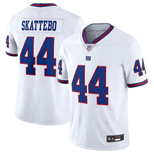 NWT Men's/Youth Giants 44 Cam Skattebo White Alternate Limited Stitched Jersey