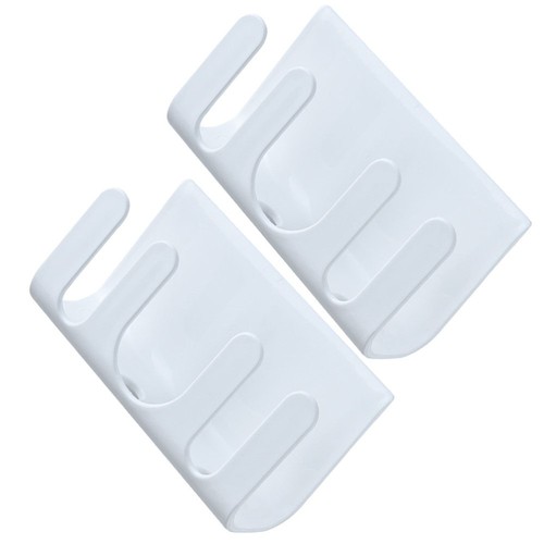 2 Pcs Hook Rack Plastic Soap Holder Drainage Bar Wall Mount Dish