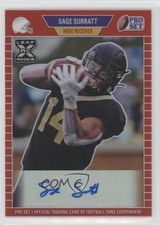 2021 Leaf Pro Set Metal 1989 Red Rainbow /100 Sage Surratt #PA-SS1 Auto no9