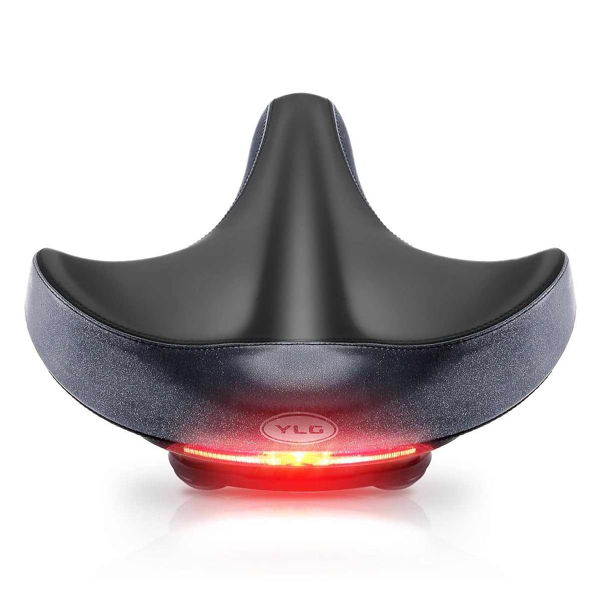 YLG Wide Bike Seat with Taillight - Oversized Comfort Bike Saddle for Women  ...