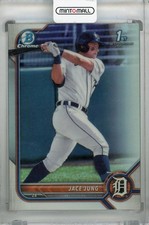 2022 Topps Bowman Draft Detroit Tigers Jace Jung Base Chrome Refractor