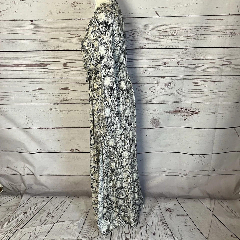 Letarte Natación Cubre Largo Mujer Talla M Montana Serpiente Estampado Playa Sedosa Foto 2 de 4