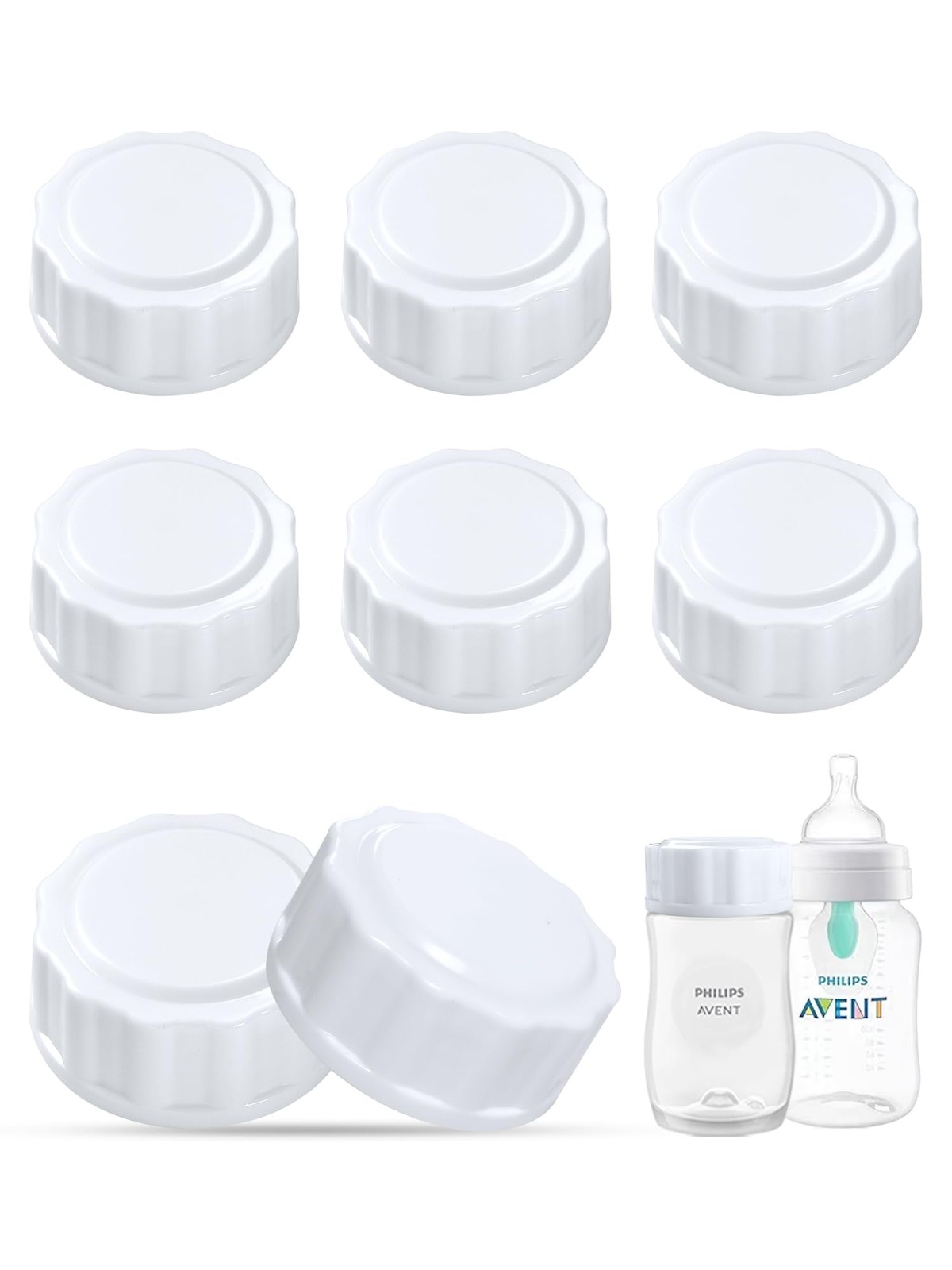 Travel and Storage Bottle Caps Compatible with Avent Baby Bo