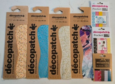 Lot of 7 Decopatch Created in France Decoupage Paper
