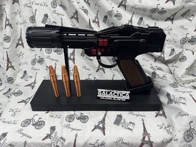 Battlestar Galactica 1978 Colonial Blaster Prop with stand 3d print
