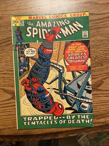 Amazing Spider-Man #107 1972 Marvel Comics John Romita Stan Lee FN/VF